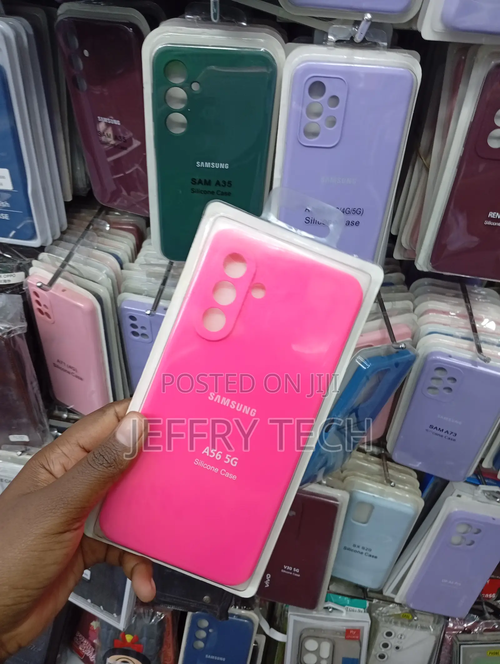 Samsung Galaxy A56 5g, High-Visibility Neon Pink Silicone Case