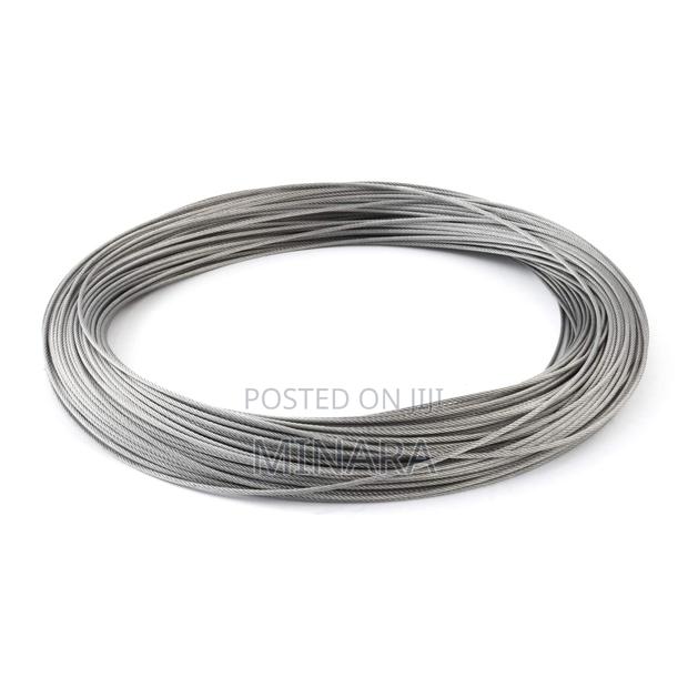2mm, Wire Rope 100m Roll, Flexible Galvanized Heavy Duty Steel Cable