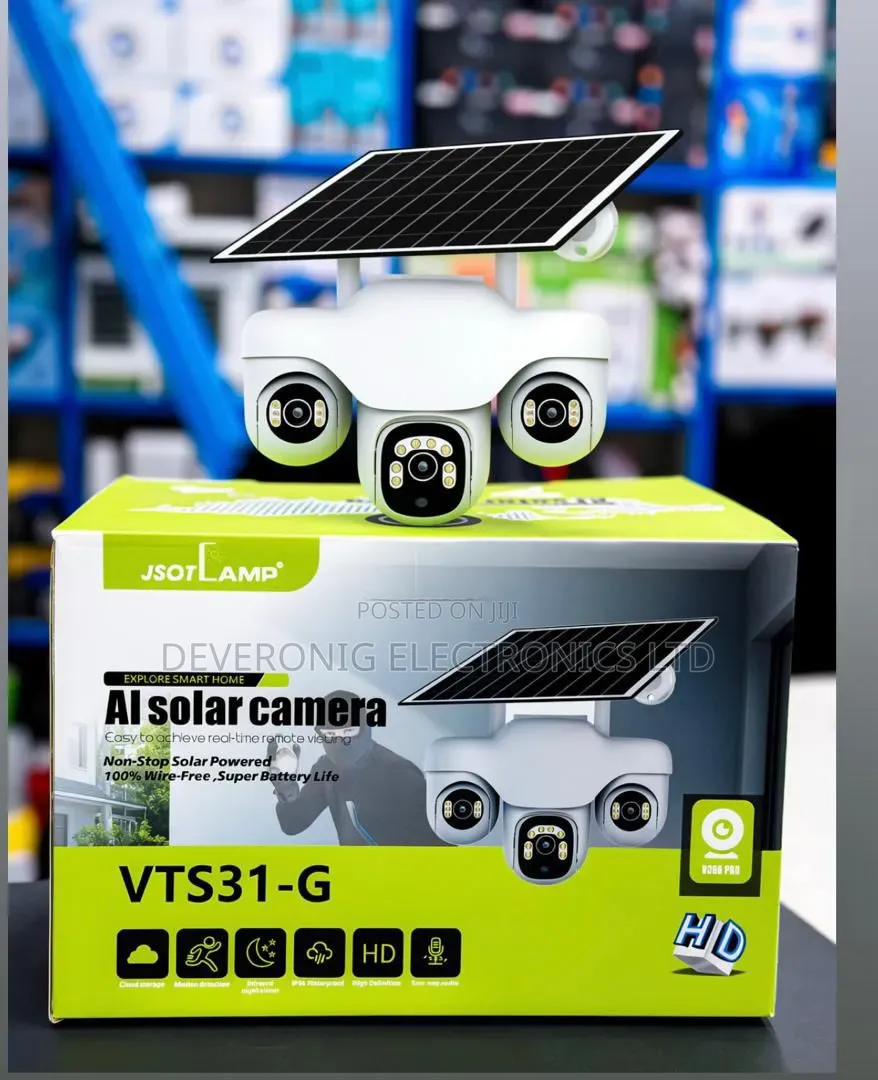 *Solar Camera With 4g Sim Card and Triple Lens*