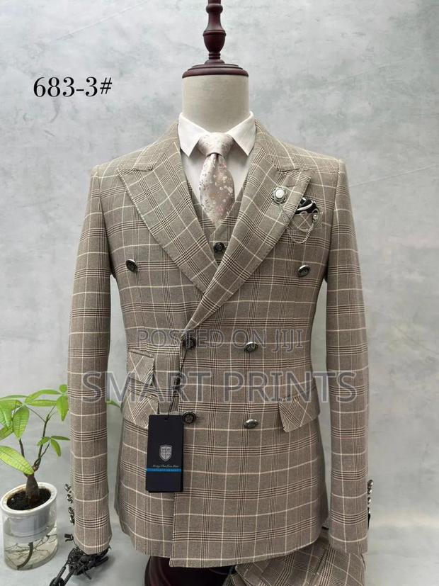  Command Attention With Our Elegant Double-Breasted Suits.