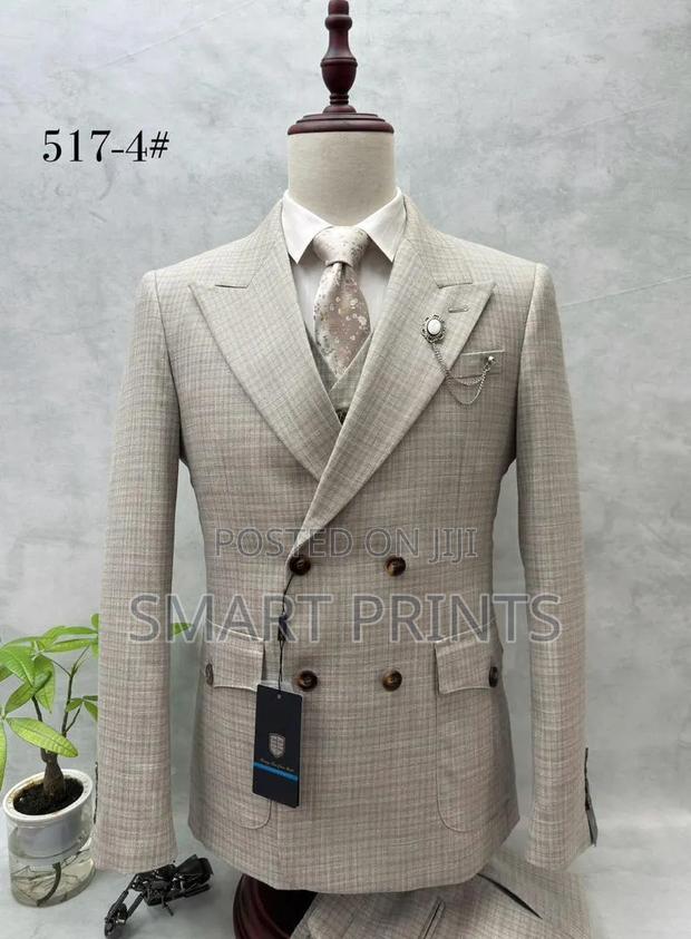  Command Attention With Our Elegant Double-Breasted Suits. - thumbnail 2