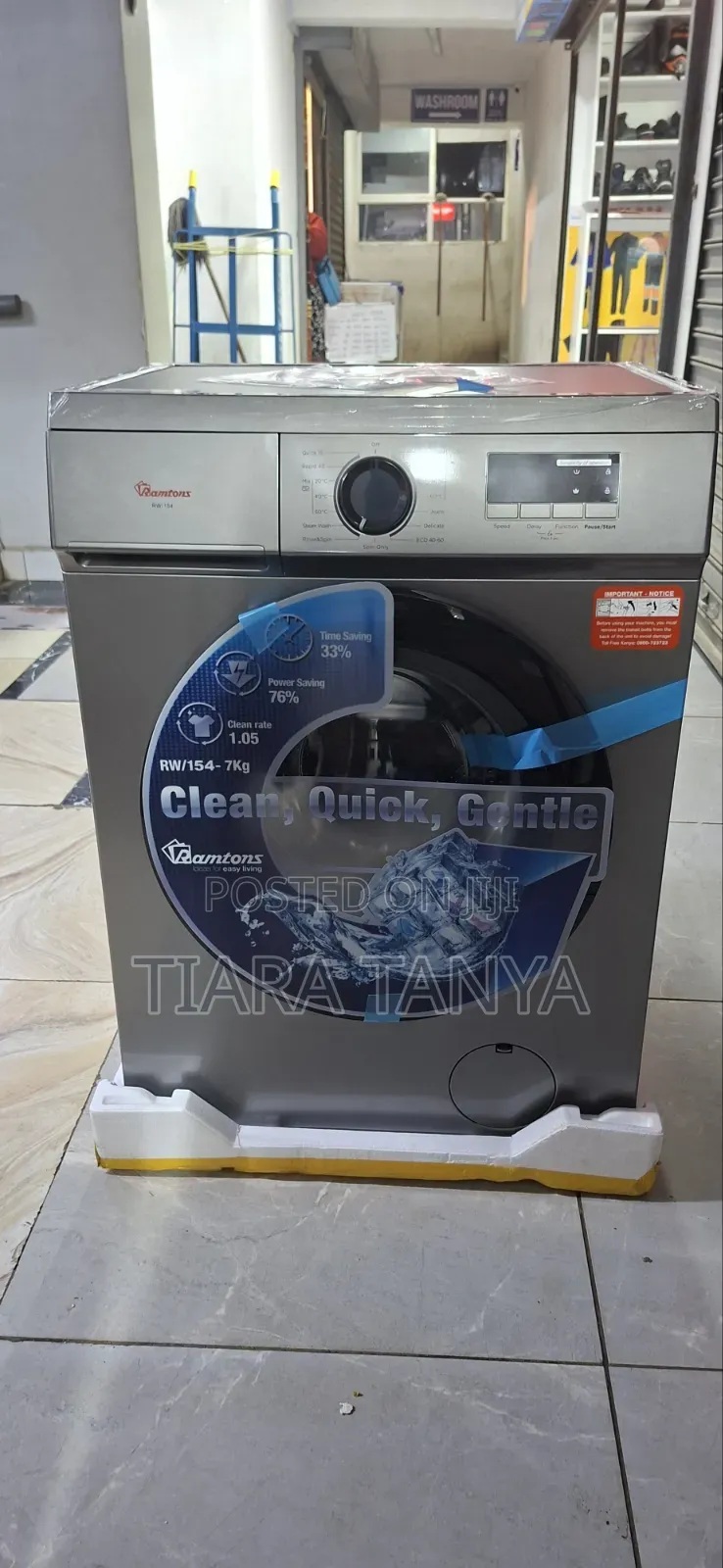 Front Load Fully Automatic 7kg Washer 1400rpm - Rw/154