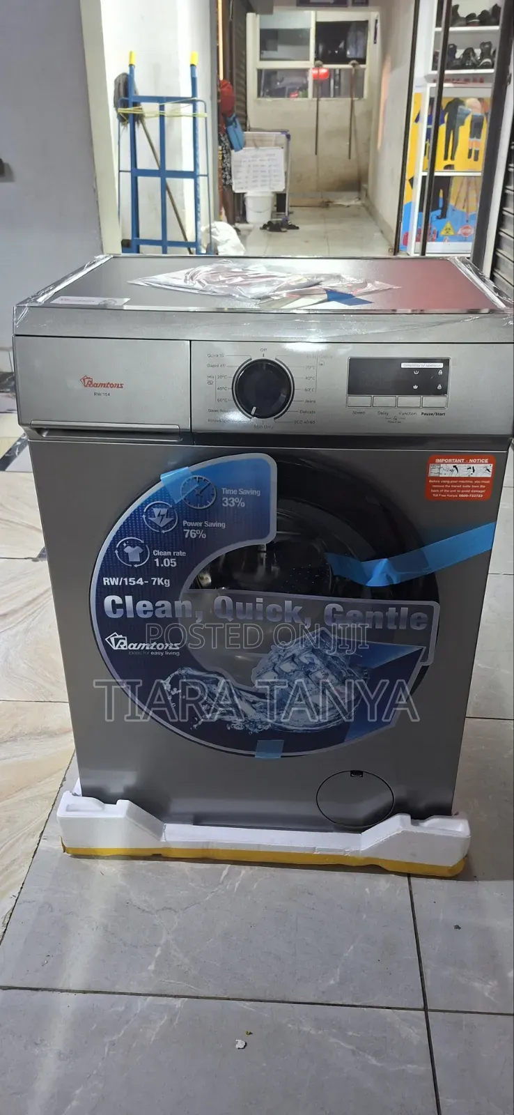 Front Load Fully Automatic 7kg Washer 1400rpm - Rw/154