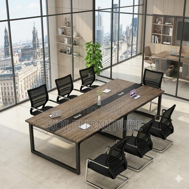 Boadroom Table; 2.4 Meters Executive Boadroom Meeting Table - thumbnail 5