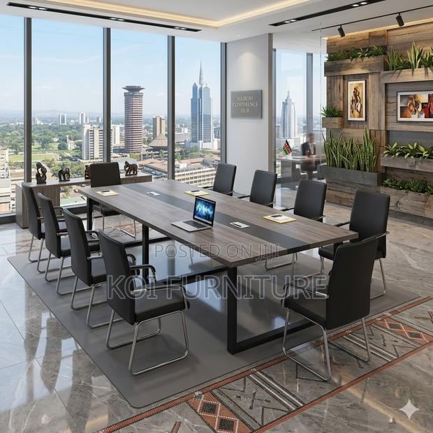 Boadroom Table; 2.4 Meters Executive Boadroom Meeting Table - thumbnail 6