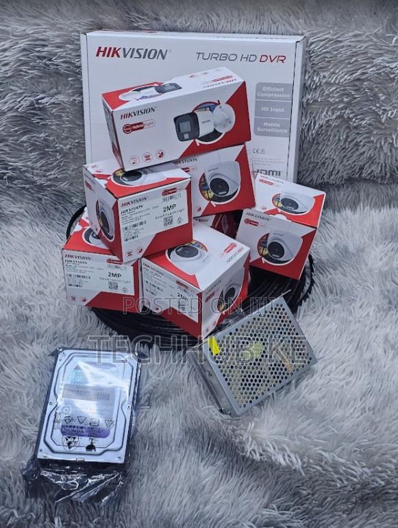 Hikvision 4-Camera 1080p Full Hd Smart Hybrid Light CCTV Kit