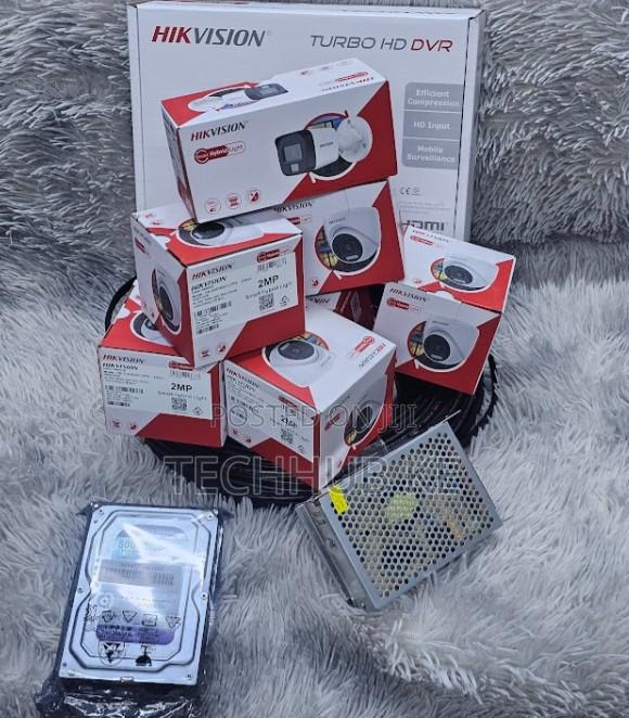 Hikvision Smart Hybrid CCTV Camera 4 Channel Full Kit