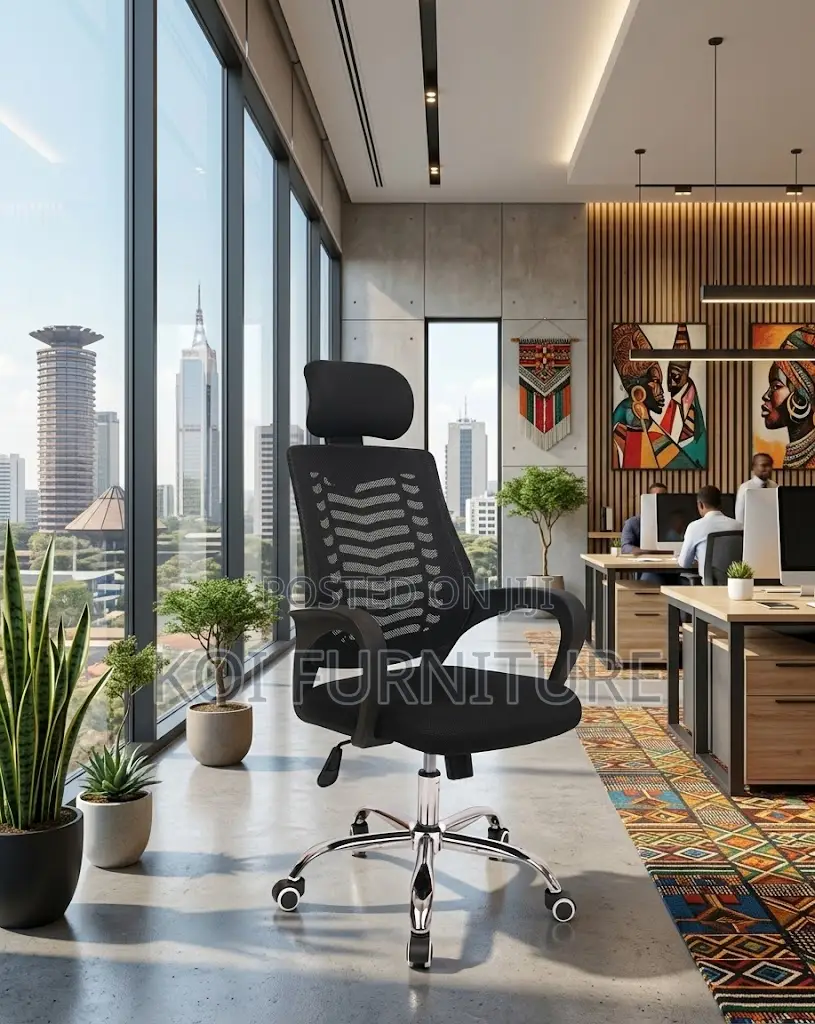 Office Chairs; Ergonomic High Backrest Breathable Mesh Chair