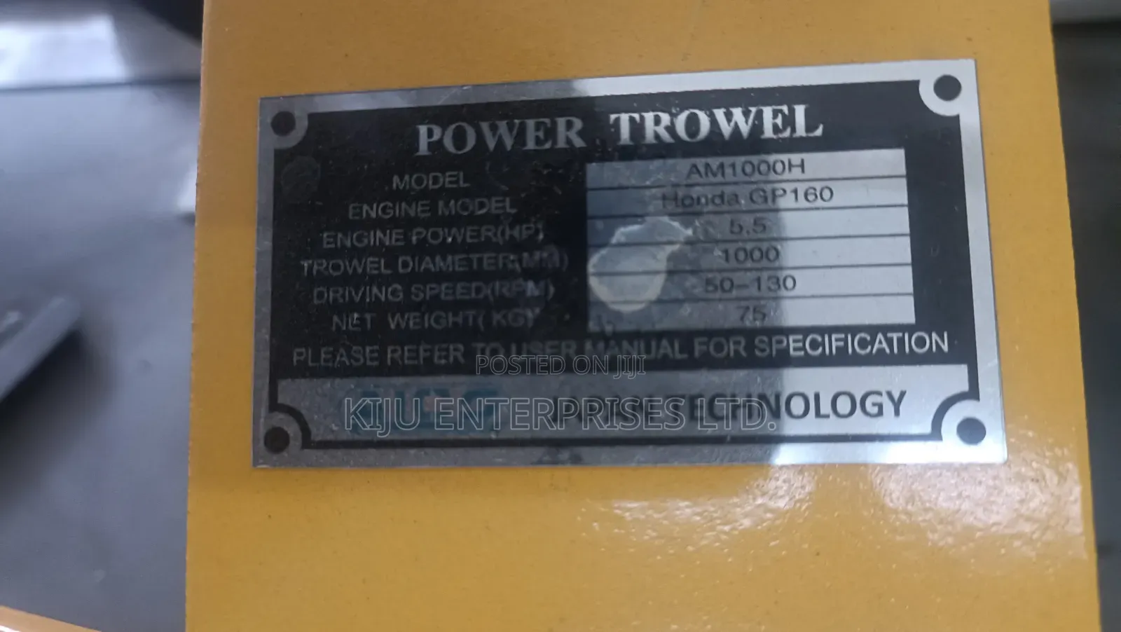 Aico Japan Power Float Machine 1000mm – Honda Gp160 Engine Concrete