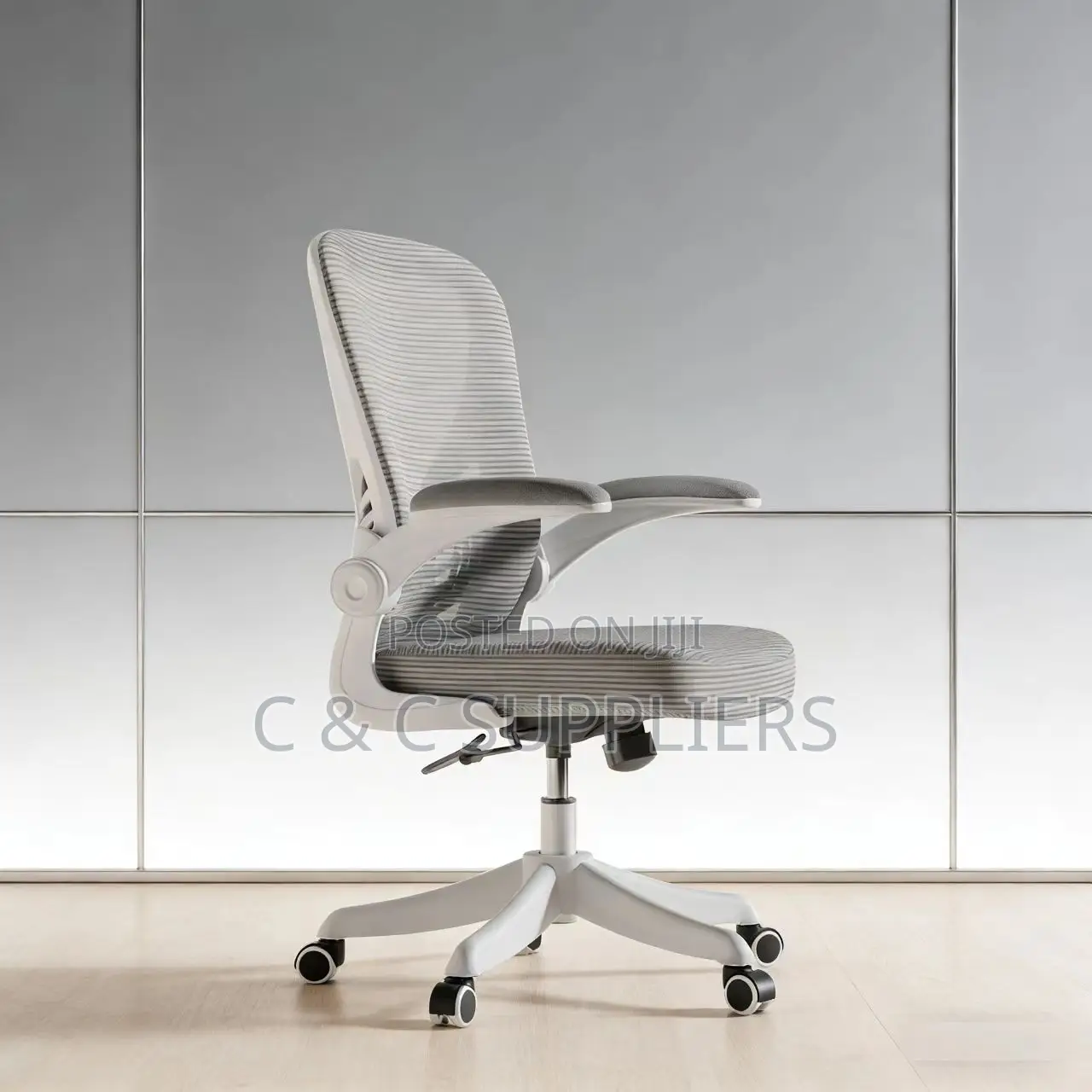 White Mid Back Mesh Chair