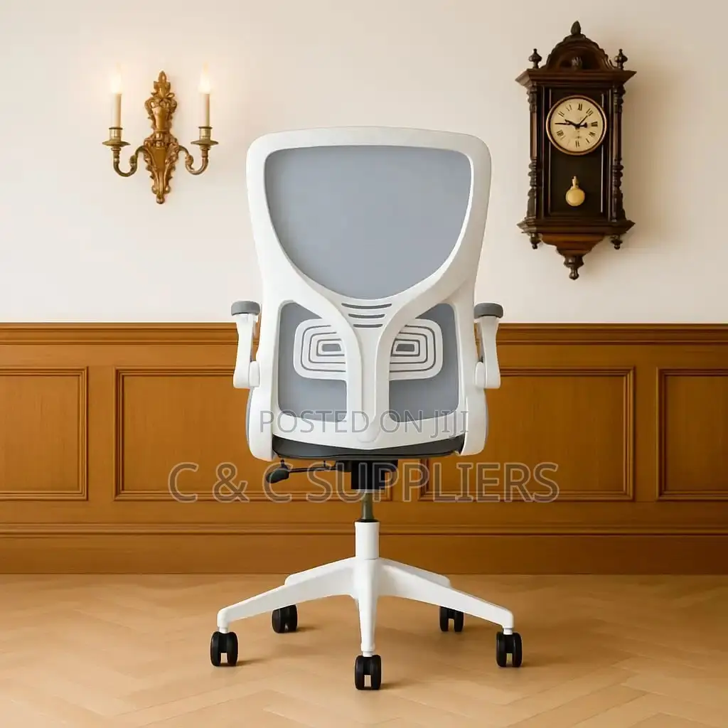 White Mid Back Mesh Chair