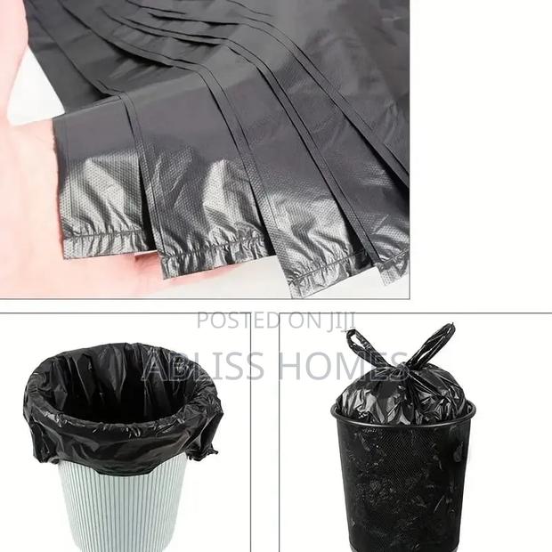 Black Trash Bags 100pcs Garbage Bags •Trash Bag