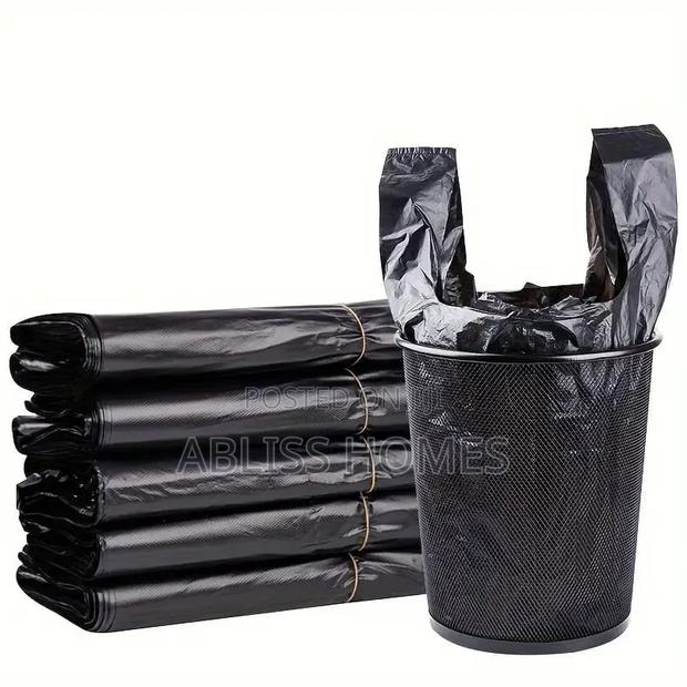 Black Trash Bags 100pcs Garbage Bags •Trash Bag - thumbnail 2