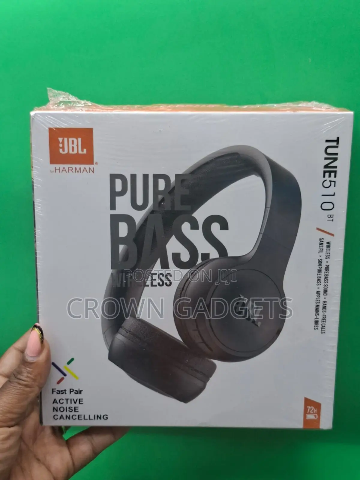 JBL Tune 510bt Black Bluetooth Headphones With Fast Pair