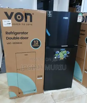 182 Litres No Frost Von Fridge Dark Inox Refrigerator