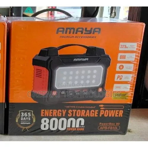 Amaya Powerbox 80 Apb-F810l 80000mah 22.5w Energy Storage Power Bank