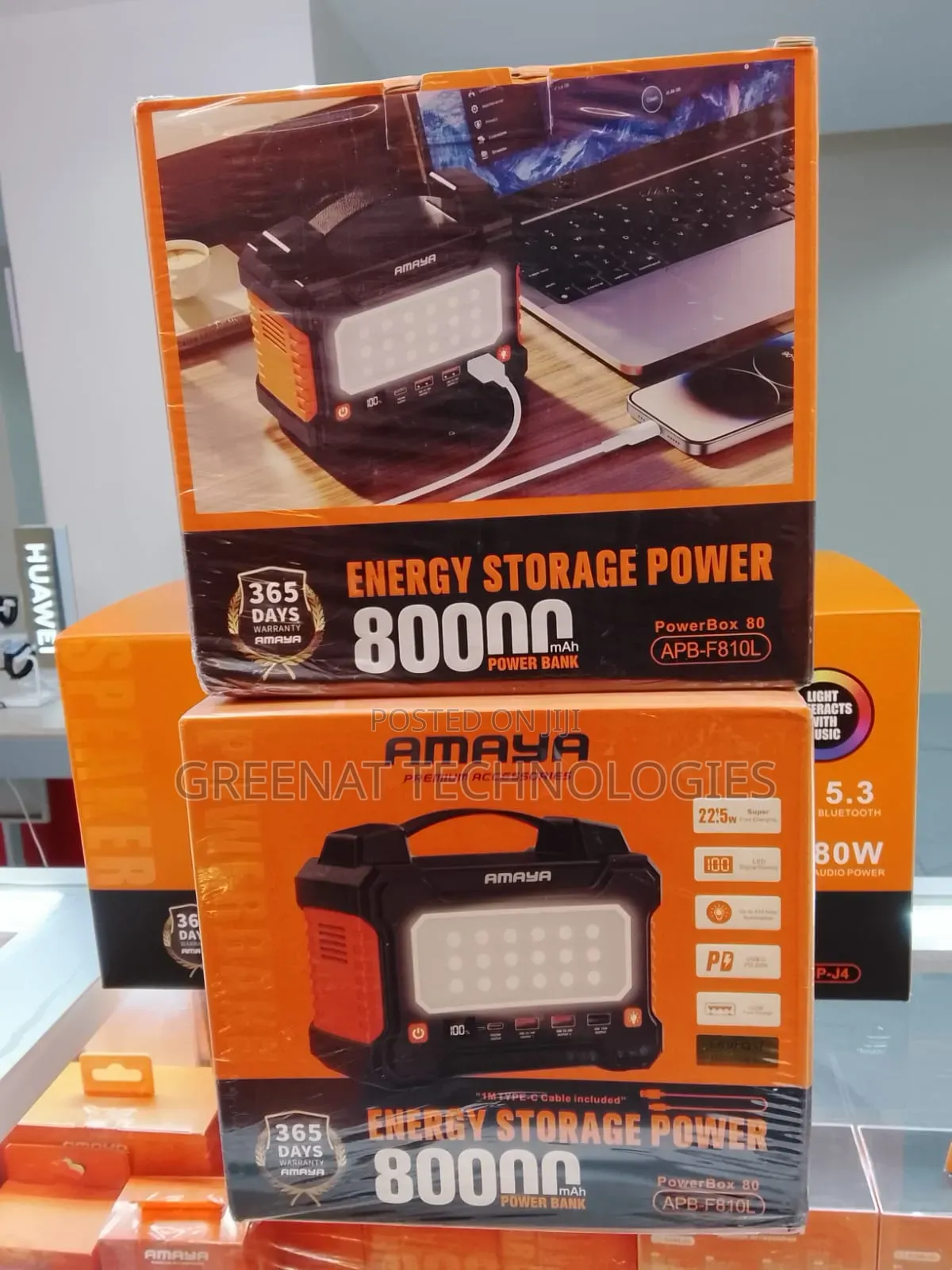 Amaya Powerbox 80 Apb-F810l 80000mah 22.5w Energy Storage Power Bank