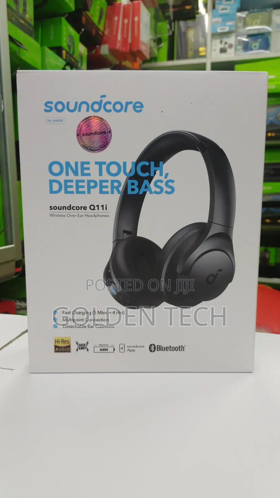 Anker Q11i Enc Bluetooth Headphones Clear Calls Deep Bass Sound