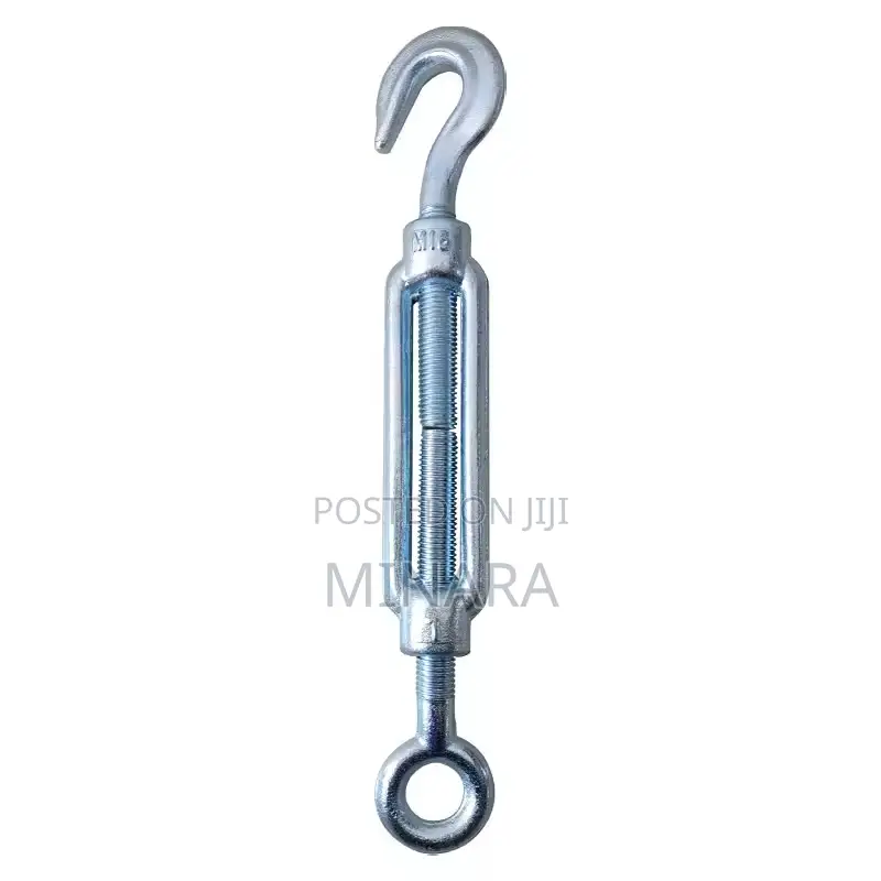 M14, Turnbuckle Wire Rope Tensioner, Hook and Eye Type