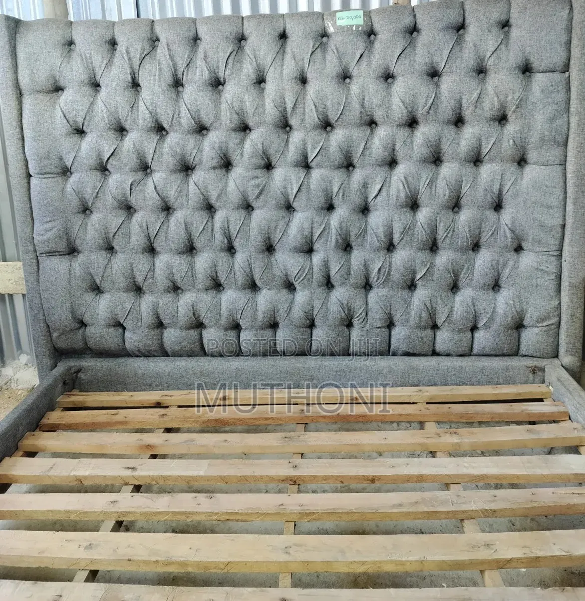 Grey 6*6 Chester Bed