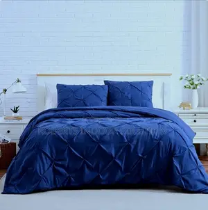 Pinch Pleat Cross Pintuck Duvet Set