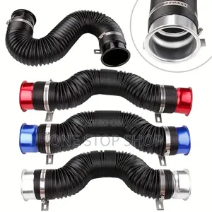 Intake Pipes With Aluminum Alloy Ends With Mounting Bracket Clamps