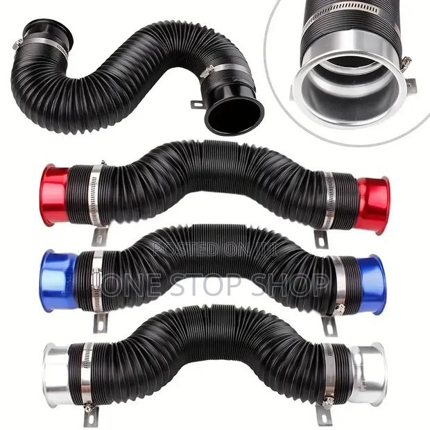 Intake Pipes With Aluminum Alloy Ends With Mounting Bracket Clamps