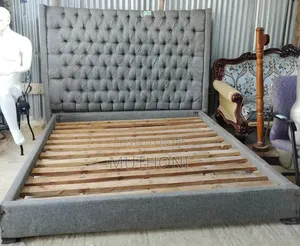 Grey 6*6 Chester Bed