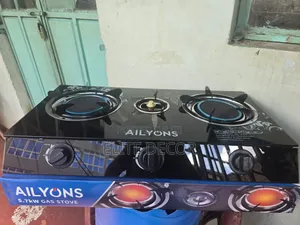 Ailyons 3 Burner Glass Top Gas Cooker Infrared Double Burner