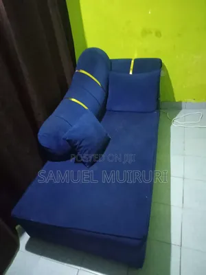3 Seater Blue Sofa Bed
