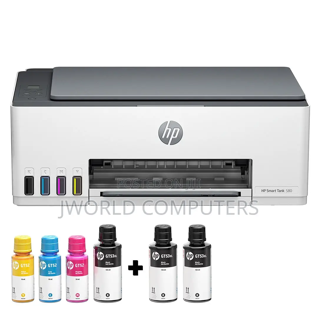 Hp Smart Tank 580 All-in-One Printer, Print, Copy and Scan
