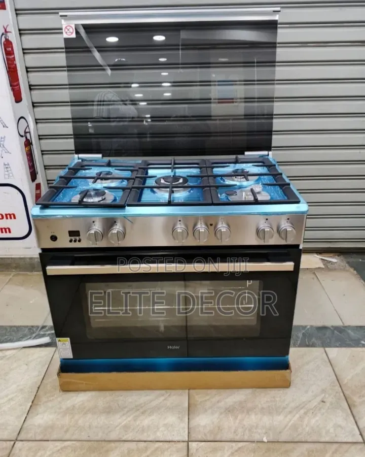 Haier 60*90 5gas Standing Cooker With Electric Oven and Wok Burner