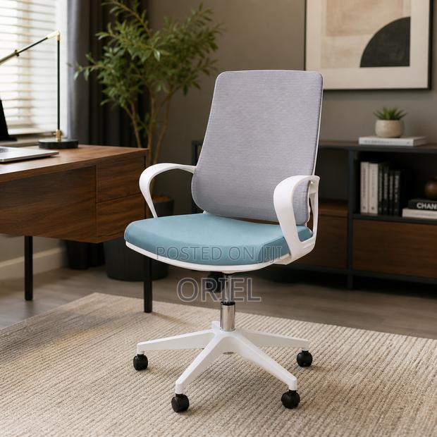 Office Chair : Mesh Gray Backrest Office Chair - thumbnail 2