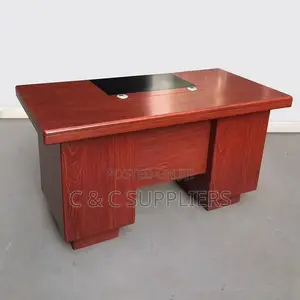 Executive Mahogany Desk With Drawers-120cm