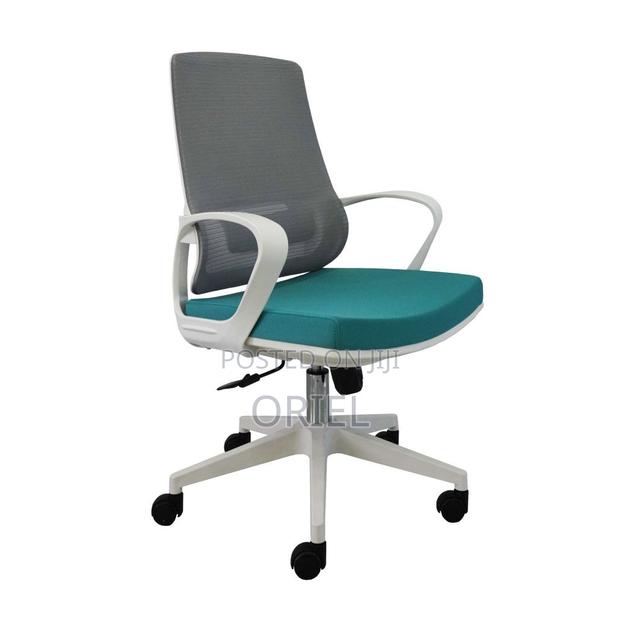 Office Chair : Mesh Gray Backrest Office Chair - thumbnail 9