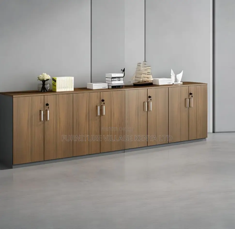 4-Door Credenza Multifunction Cabinet