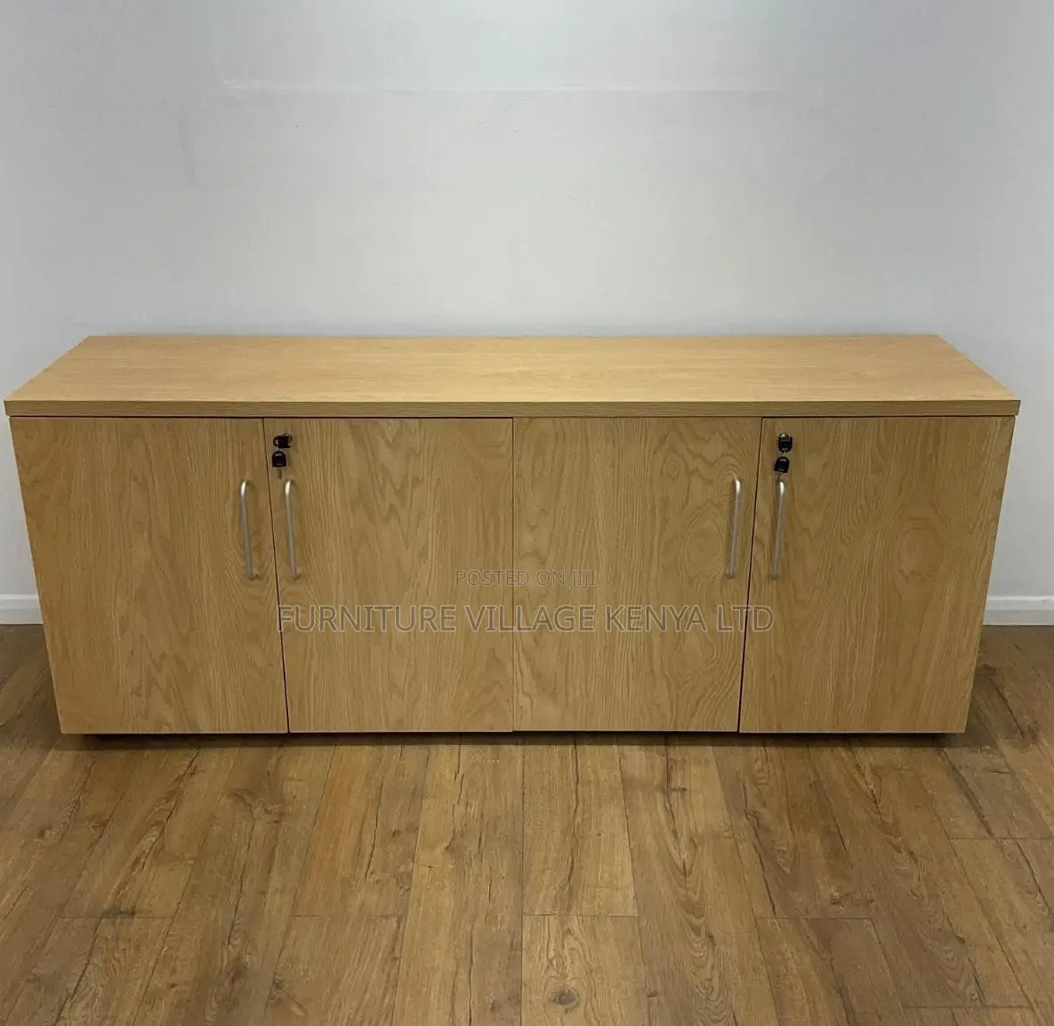 4-Door Credenza Multifunction Cabinet
