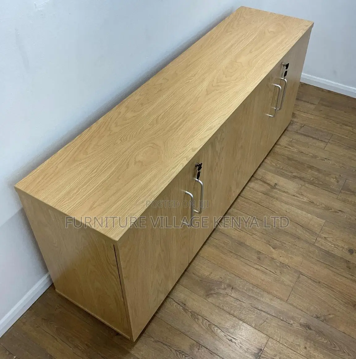 4-Door Credenza Multifunction Cabinet
