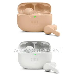 JBL Wave Beam Earbuds, Waterproof,Handsfree Call,32hrsplay Beige/White