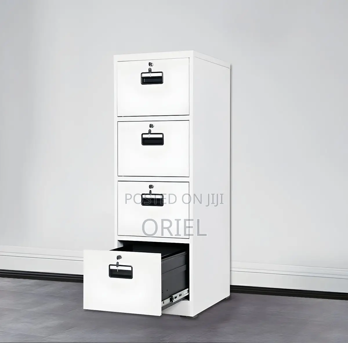 Office Cabinet : 4 Drawer File Cabinet With 4 Keys