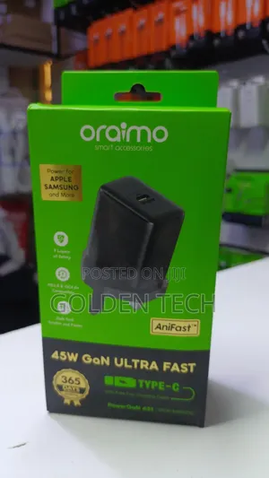 Oraimo Powergan 451 45w Gan Ultra Fast Wall Charger