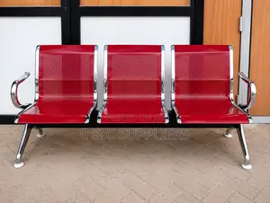 Office 3-Link Metallic Guest Bench