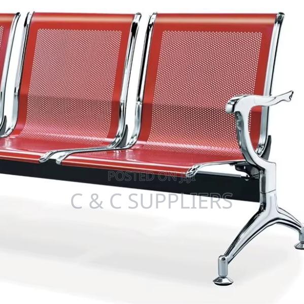 Office 3-Link Metallic Guest Bench - thumbnail 4