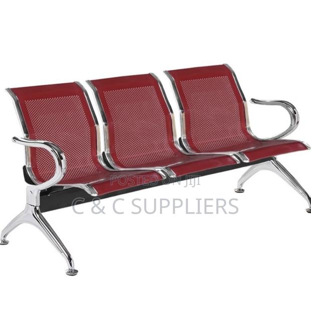 Office 3-Link Metallic Guest Bench - thumbnail 6