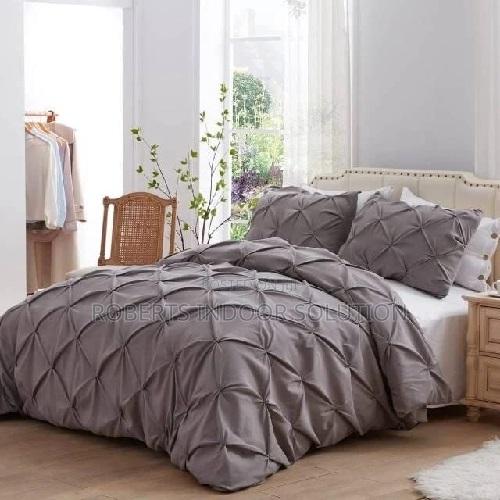 Elegant Pinch Pleat Cross Pintuck Duvet Cover Set