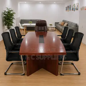 Office Mahogany Boardroom Table-2 Meter