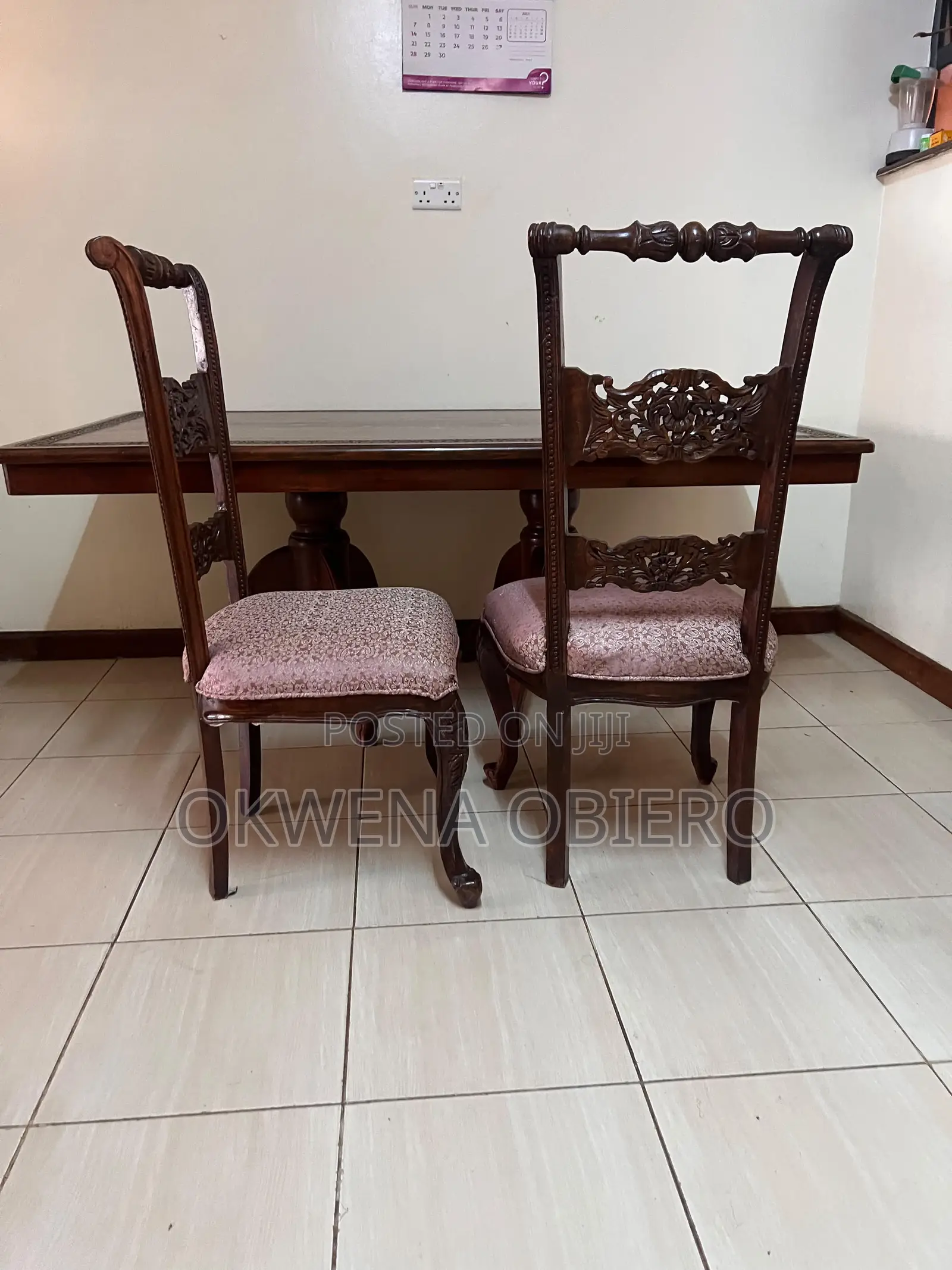 Handcrafted 2m X 1m Solid Hardwood Dining Table.