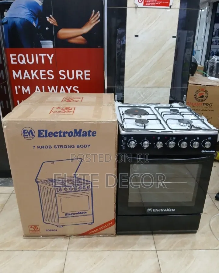 Electromate 60*60 Standing Cooker 3+1 Electric Oven