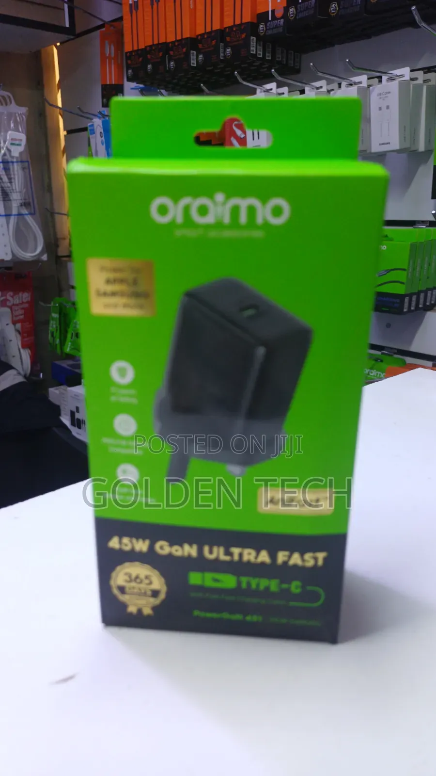 Oraimo Powergan 451 Wall Charger 45w Fast Charging Usb-C