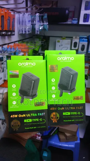Oraimo Powergan 451 Wall Charger 45w Fast Charging Usb-C